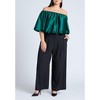ELOQUII Women's Plus Size Satin Bubble Top - 4 of 4