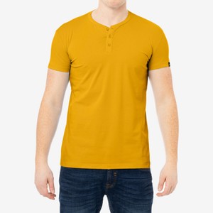 X RAY Men's Basic Henley Neck Short Sleeve T-Shirt - 1 of 3