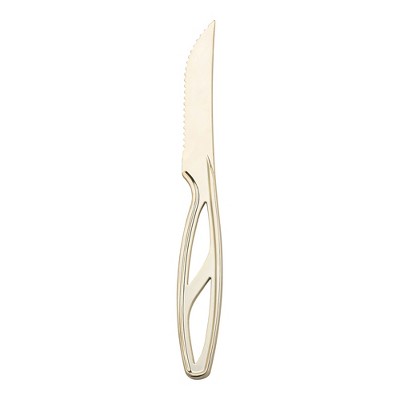 Smarty Had A Party Gold Plastic Steak Knives - 360 pcs