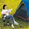 Tangkula 360° Swivel Hunting Seat Folding Swivel Blind Chair w/ Cup Holder & Storage Pocket Storage Bag Non-slip Foot Pads Outdoor Ground Hunting Chair - 2 of 4