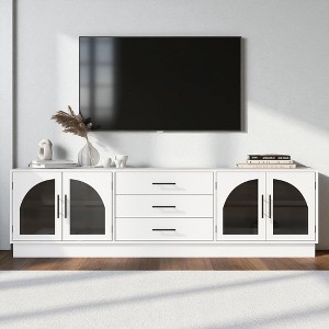 68.9'' Modern Minimalist TV Stand for TVs up to 75 Inches, Entertainment Center Media Console Cabinet with Adjustable Shelves for Living Room - 1 of 4