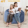 Bean Bag Covers Only, Corduroy Bean Bag Chair Cover, Washable Adult Bean Bag Couch Cover, No Filler - 4 of 4