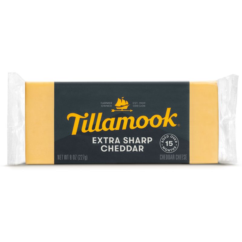 Tillamook Extra Sharp Cheddar Cheese Block - 8oz, 1 of 6