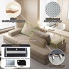 CAVINAS Modern Fuffy Chenille Futon Sofa Bed with Removable Backrests/Soft Pillows,Convertible Sleeper Sofa Couch for Living Room,Bedroom - 4 of 4