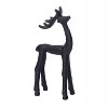 Transpac Iron Reindeers Set of 2 Decorative Objects Animal Figurines Metal Christmas Black Tabletop  Spot or Wipe Clean Indoor Use Decoration Gift - 4 of 4