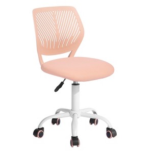 and White Adjustable Height Swivel Rolling Office Chair - 1 of 4