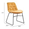 Zuo Tammy Dining Chair (Set of 2) Orange - 3 of 4