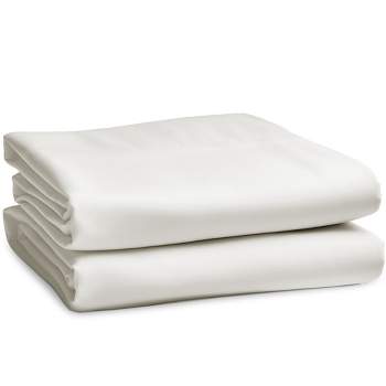 California Design Den 100% Cotton Pillow Cases Standard Size Set of 2, Sateen Weave, Cooling Pillow Cases for Standard / Queen Size Pillows, Ivory