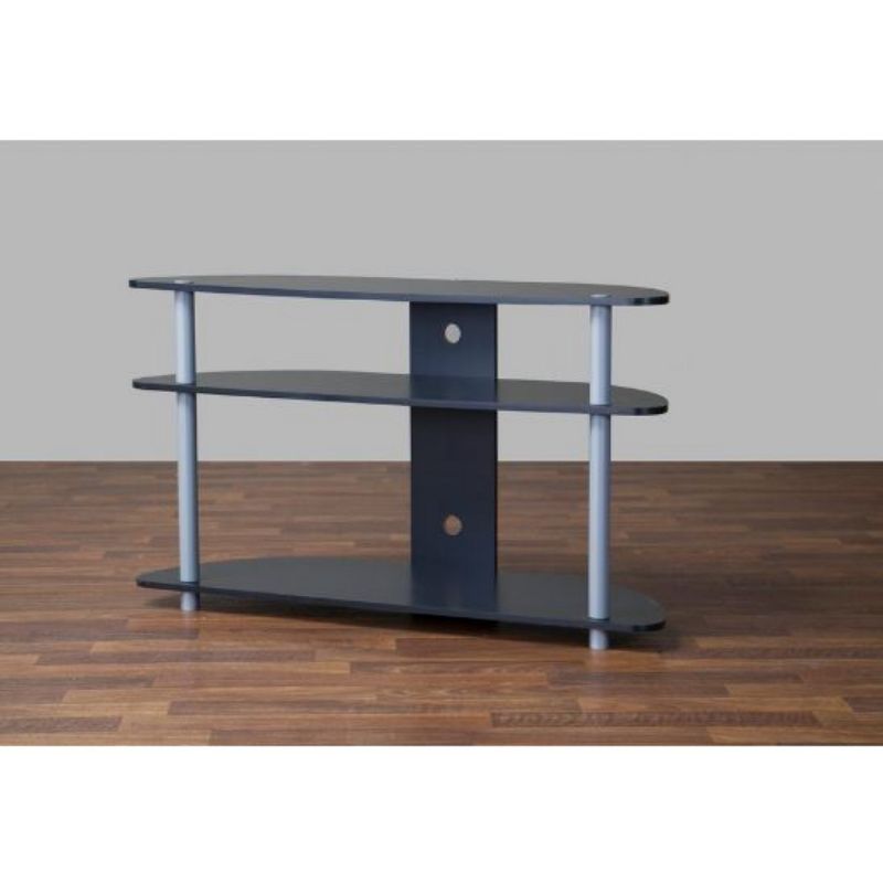 Orbit and Silver TV Stand for TVs up to 40&#34; Black/Silver - Baxton Studio, 3 of 6