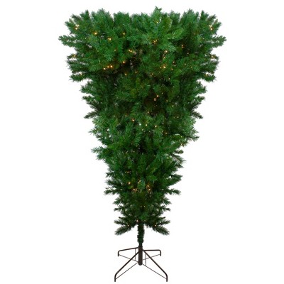 Northlight 7' Prelit Artificial Christmas Tree LED Sugar Pine Upside Down - Clear Lights