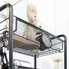 Boersma 5 Tier Utility Rolling Cart, Metal Storage Cart, Kitchen Cart with Removable Mesh Baskets, for Living Room, Laundry, Garage and Bathroom - 4 of 4