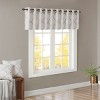 Kumasinova 50"x18" Geometric Print Basket Weave Valance,Small Short Valance with Grommet Top,Textured Window Treatment for Living Room,Bedroom - 2 of 4