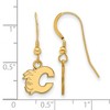 Black Bow Jewelry 14k Yellow Gold Plated Sterling Silver Calgary Flames NHL Dangle Earrings - 2 of 3