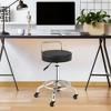 Costway Pneumatic Work Stool Rolling Swivel Task Chair Spa Office Salon w/Cushioned Seat - 2 of 4