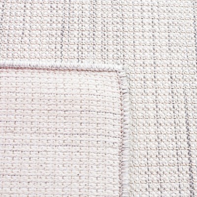 Ivory & Grey Ombre Stripe Hand-Knotted Wool Blend Area Rug