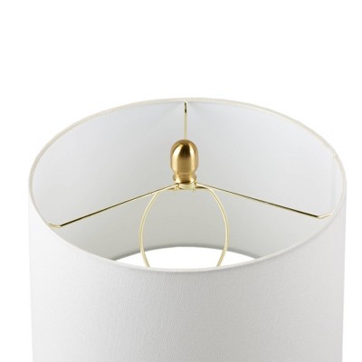 Zirconia Faceted Glass and Gold Metal Table Lamp