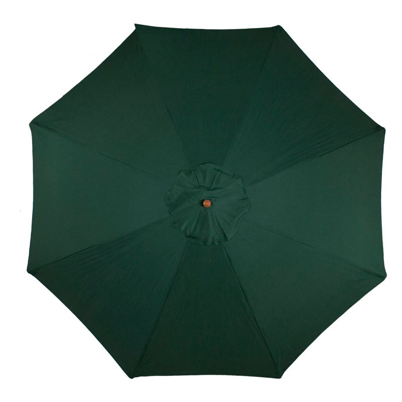 Northlight 8.5ft Outdoor Patio Market Umbrella with Wooden Pole, Green, 3 of 5