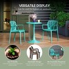 WestinTrends Playa Outdoor Modern Stackable Patio Dining Armchairs (Set of 2) - 4 of 4