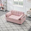 TiramisuBest 55"green velvet sofa, elegant with convenient pockets, clever interpretation of the three-in-one conversion art - 4 of 4
