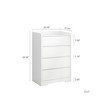 Bella Depot 25.59''W Modern 4-Drawer Dresser - 4 of 4