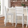 Taylor & Logan Set of 2 Laurel Wooden Ladderback Barstools - 3 of 4