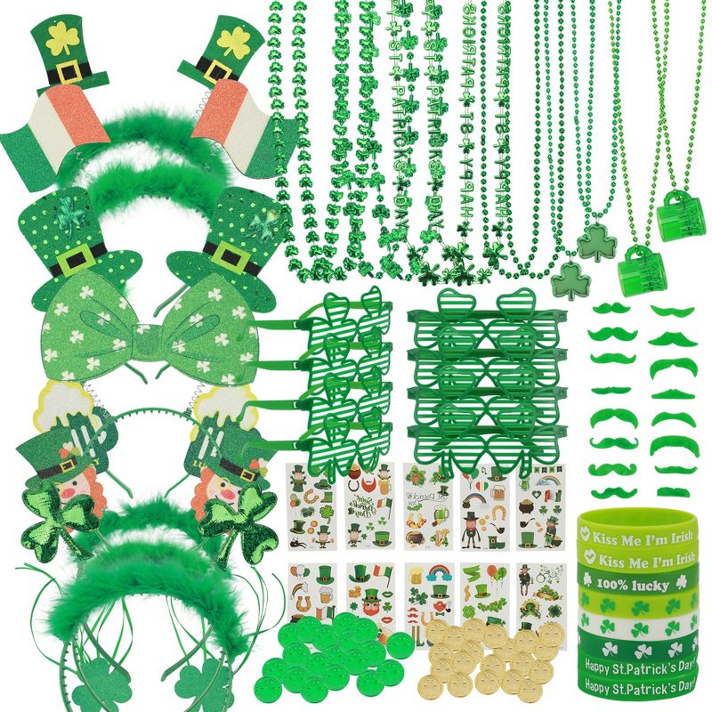 Brightness Charmed St. Patrick's Day 96-Piece Head & Hand Accessory Set, 1 of 7