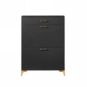 Shoe Storage Organizer Freestanding 8 Pair Storage Organizer with 2 Flip Door for Entryway Hallway Bedroom 32 x 10 x 43in - 1 of 4