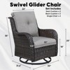 Gymojoy Outdoor Swivel Patio Chairs All-Weather Patio Swivel Glider Chairs Set of 2 - 2 of 4