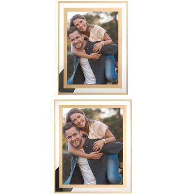 REGALWOVEN Wedding Home Glass Vertical or Horizontal Picture Frame for Tabletop Display