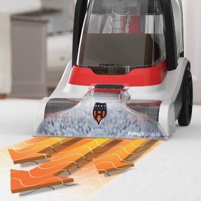 Hoover White Compact Upright Carpet Shampooer with Heated Cleaning