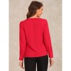 INSPIRE CHIC Women's Elegant Long Sleeve V Neck Work Office Blouse - 3 of 4