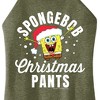 Women's - SpongeBob SquarePants - SpongeBob Christmas Pants Graphic High Neck Tank - 2 of 4