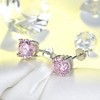 Birthstone Earrings for Women Solitaire Round Cubic Zirconia Sterling Silver Ginger Lyne Collection - 3 of 4