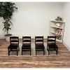 Kids' Rectangle Table with 4 Chairs Espresso - Gift Mark - 4 of 4