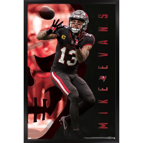 Trends International NFL Tampa Bay Buccaneers - Drip Helmet 20 Wall Poster,  22.375 x 34, Black Framed Version