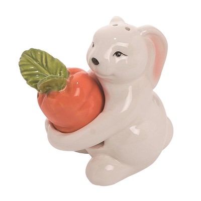 Transpac Dolomite 3.25 in. Multicolor Easter Bunny and Carrot Salt and Pepper Shakers Set of 2
