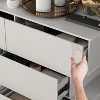 Famapy Glossy Chest of Drawers Polished 6 Drawer Dresser Modern & Contemporary Style White - 4 of 4