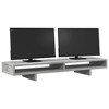 Aghana Digitals Concrete Grey Engineered Wood Monitor Stand with 2 Storage Compartments, - 3 of 4