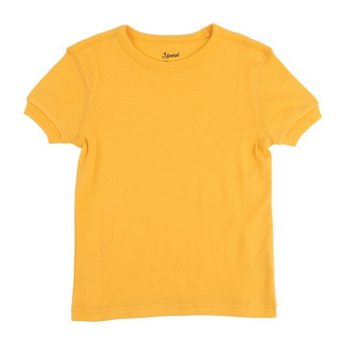 Leveret Kids Short Sleeve Cotton T-shirt Yellow 12 Year : Target