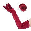 INSPIRE CHIC Women's Velvet Elbow Length Full Finger Gloves - 3 of 4