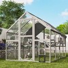 Heynemo Outdoor Cat House for Multiple-Cats: Wooden Cat Shelter with Weatherproof Roof, Easy Access & Ventilation, Large Pet Catio for Feral Cats - 2 of 4