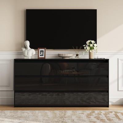 Large High Gloss Storage Cabinet, TV Stand, Media Dressers