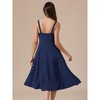 INSPIRE CHIC Women's Spaghetti Strap Sleeveless Sweetheart Neck Side Slit A-line Mid Dress - 3 of 4