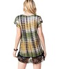 Women's TIE DYE SHORT SLEEVE LACE DETAIL TOP - VOCAL APPAREL - 2 of 3