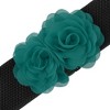 INSPIRE CHIC Women's Elastic Wide Double-Flower Stretch Corset Waist Belt 1 Pc - 2 of 4
