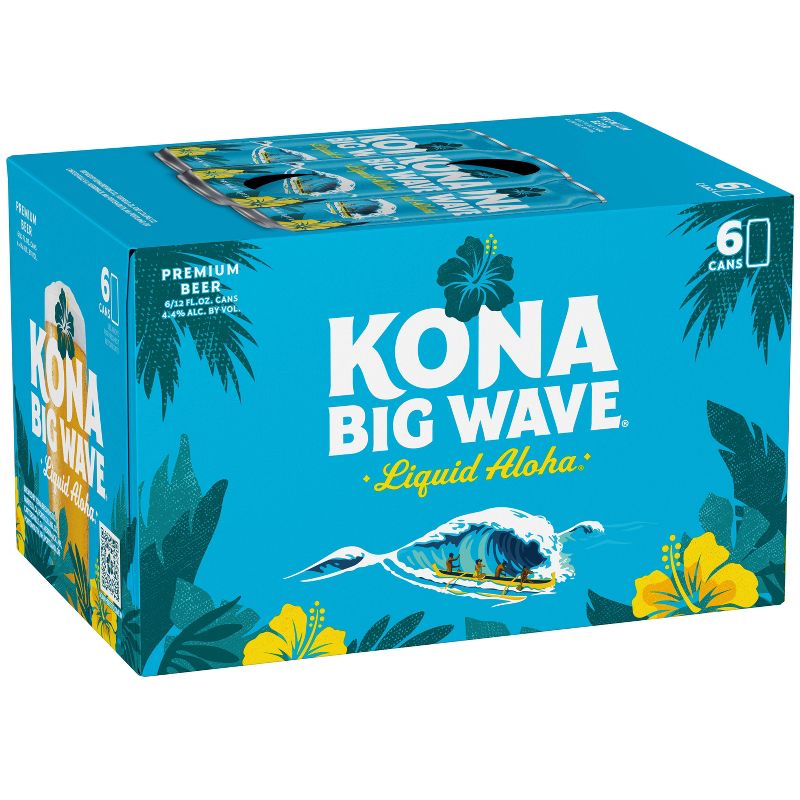 Kona Big Wave Golden Ale Beer - 6pk/12 fl oz Cans, 3 of 12