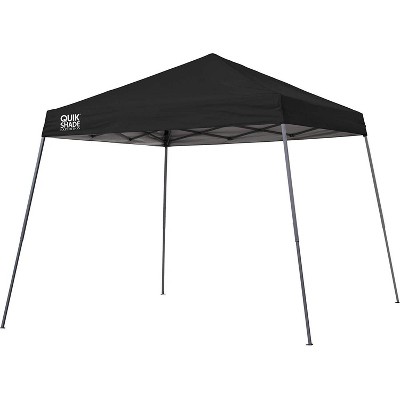 Quik Shade 160714 Expedition 10 Foot x 10 Foot Instant Pop Up Outdoor Shaded Canopy Tent Shelter for Up to 12 People, Black