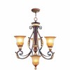 Livex Lighting Villa Verona 3 - Light Chandelier in  Verona Bronze/Aged Gold Leaf - 2 of 4