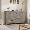 GustoWave Farmhouse Retro Bedroom Dresser with 7 Drawers, Horizontal 54'' Wooden Chest of Drawers with Metal Handles - 4 of 4