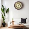 Unique Bargains Plastic Battery Powered Silent Roman Digital Wall Clock 12 Inches - 3 of 4